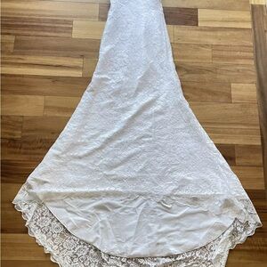 SIQINZHENG Women's Size 2 Mermaid Wedding Dress Sweetheart Long Lace Bridal Gown